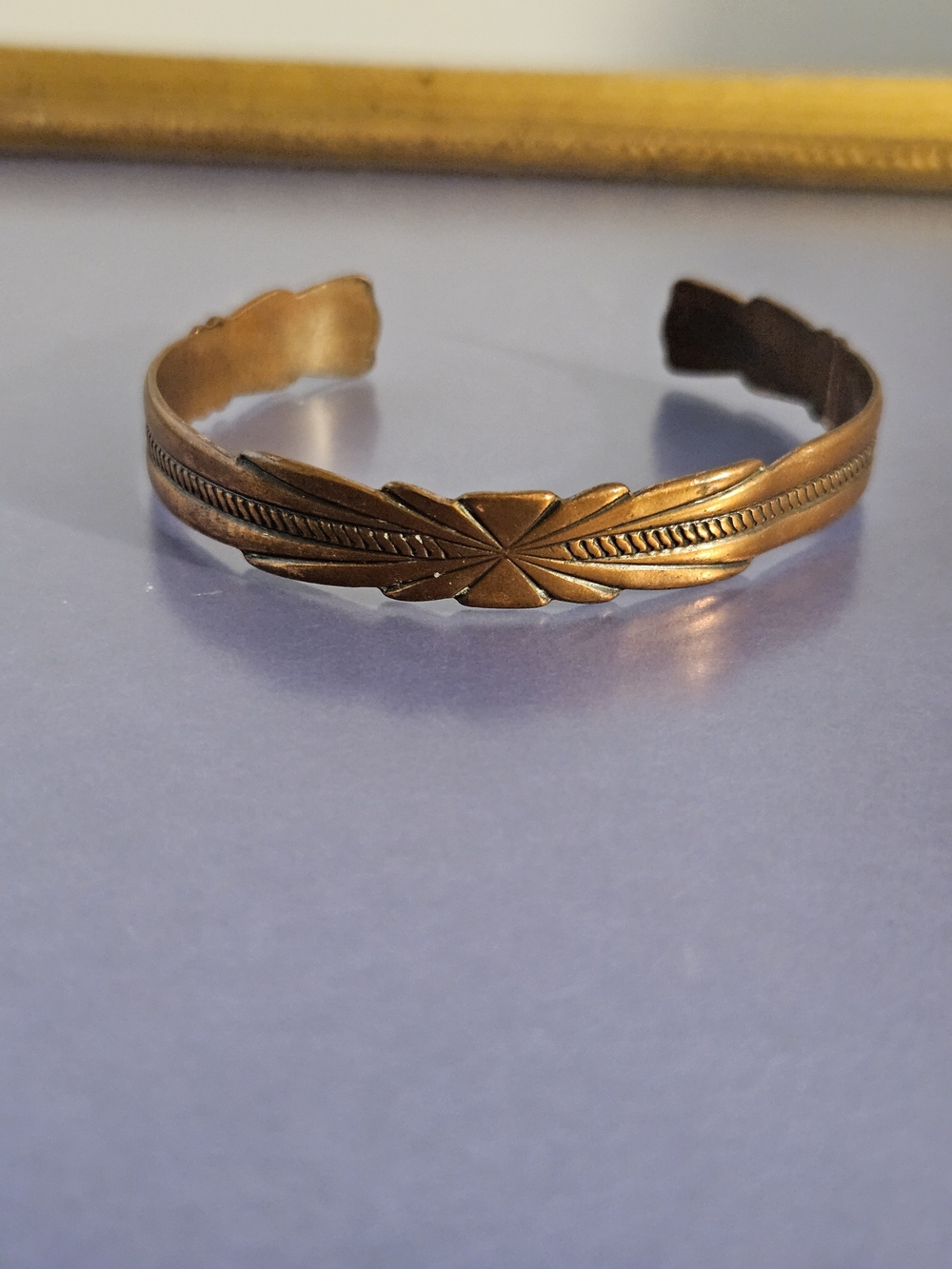 Vintage Bell Trading Post Solid Copper Women's Cuff Bracelet